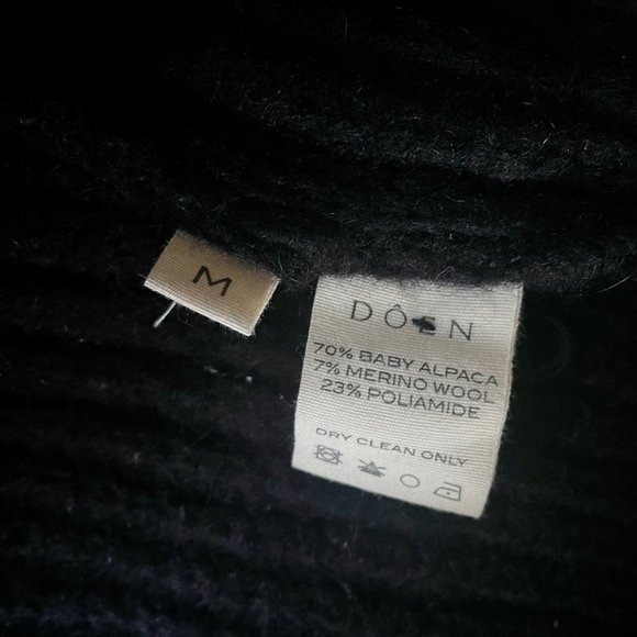 Doen Adelia Cardigan, in Black, size M - Picture 3 of 5